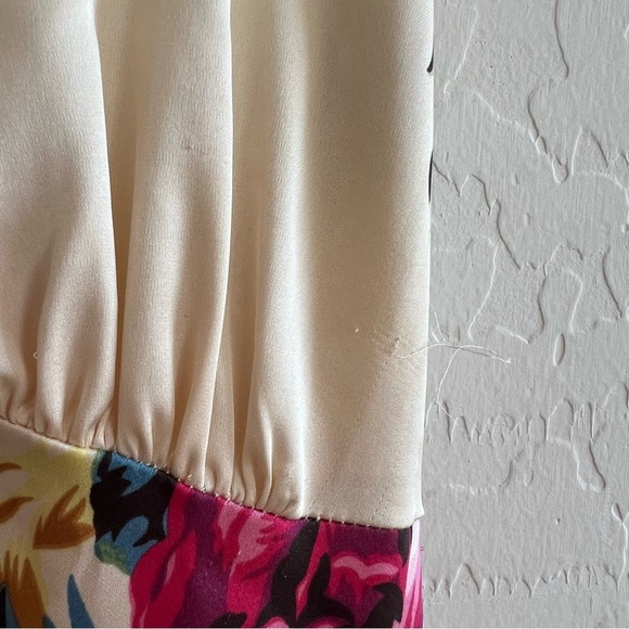 Betsey Johnson x Urban Outfitters Vintage Satin Floral Dress - Picture 6 of 9